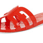Sam Edelman Women's Bay Jelly Slide Sandal Red Size 8 M