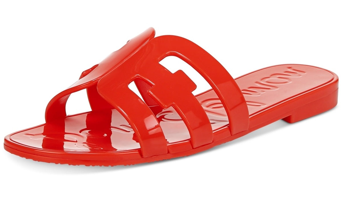 Sam Edelman Women's Bay Jelly Slide Sandal Red Size 8 M
