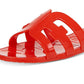 Sam Edelman Women's Bay Jelly Slide Sandal Red Size 8 M