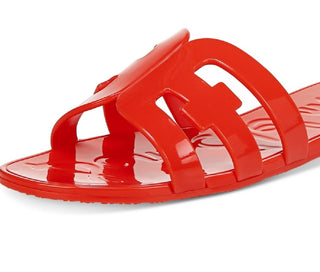 Sam Edelman Women's Bay Jelly Slide Sandal Red Size 8 M