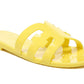 Sam Edelman Women's Bay Jelly Slide Sandal Yellow Size 7M