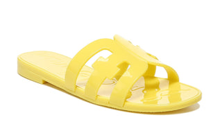 Sam Edelman Women's Bay Jelly Slide Sandal Yellow Size 7M