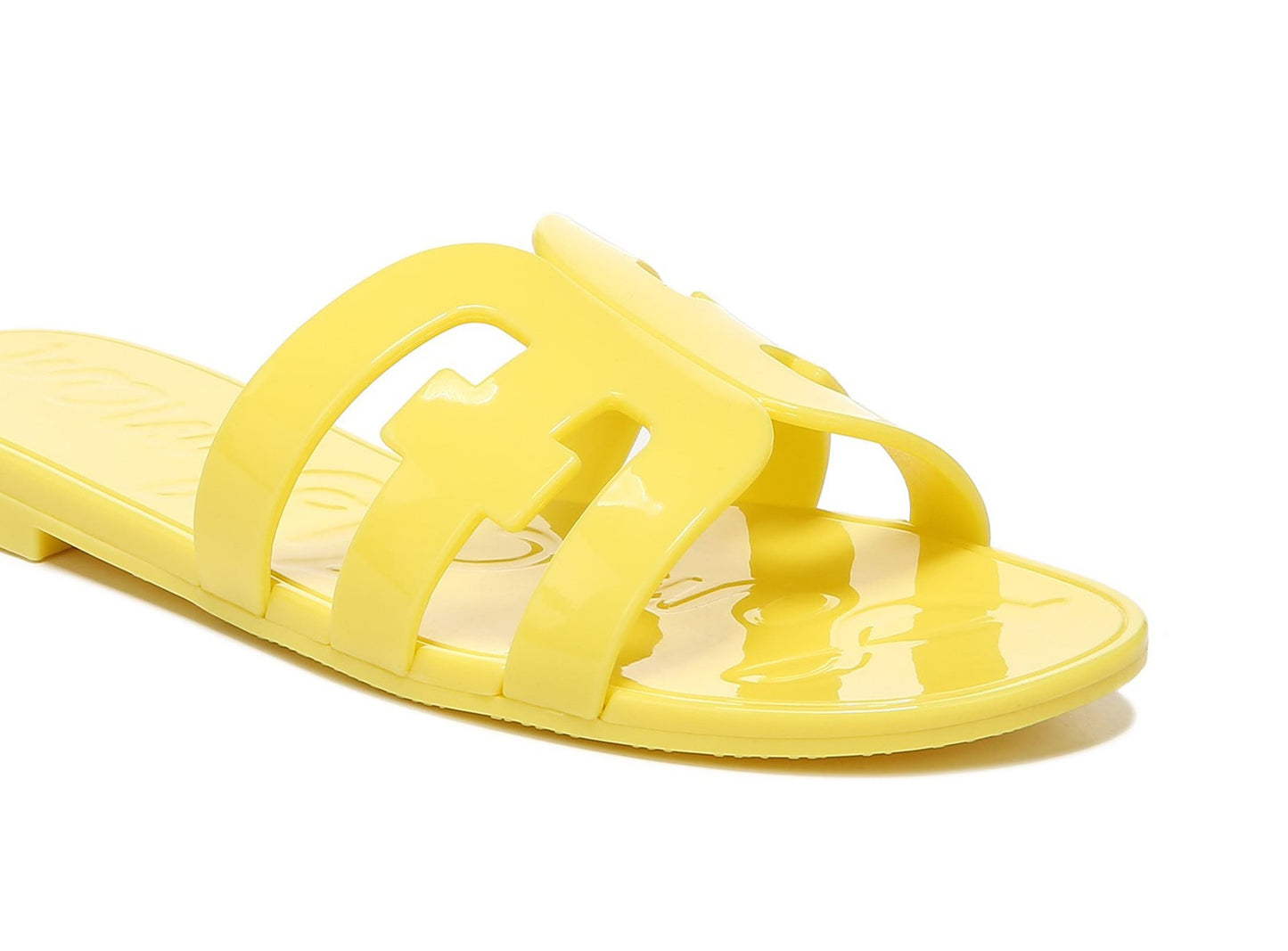 Sam Edelman Women's Bay Jelly Slide Sandal Yellow Size 7M