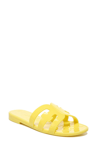Sam Edelman Women's Bay Jelly Slide Sandal Yellow Size 7M