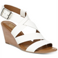 Franco Sarto Women's Yara Wedge Sandals White Size 8 M