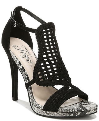 Fergie Women's Catalina Open Toe Heel Black Size 7 M