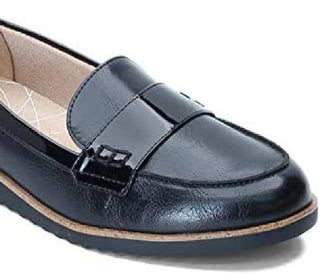 LifeStride Women's Zee Slip-on Loafers Shoes Black Size 9.5
