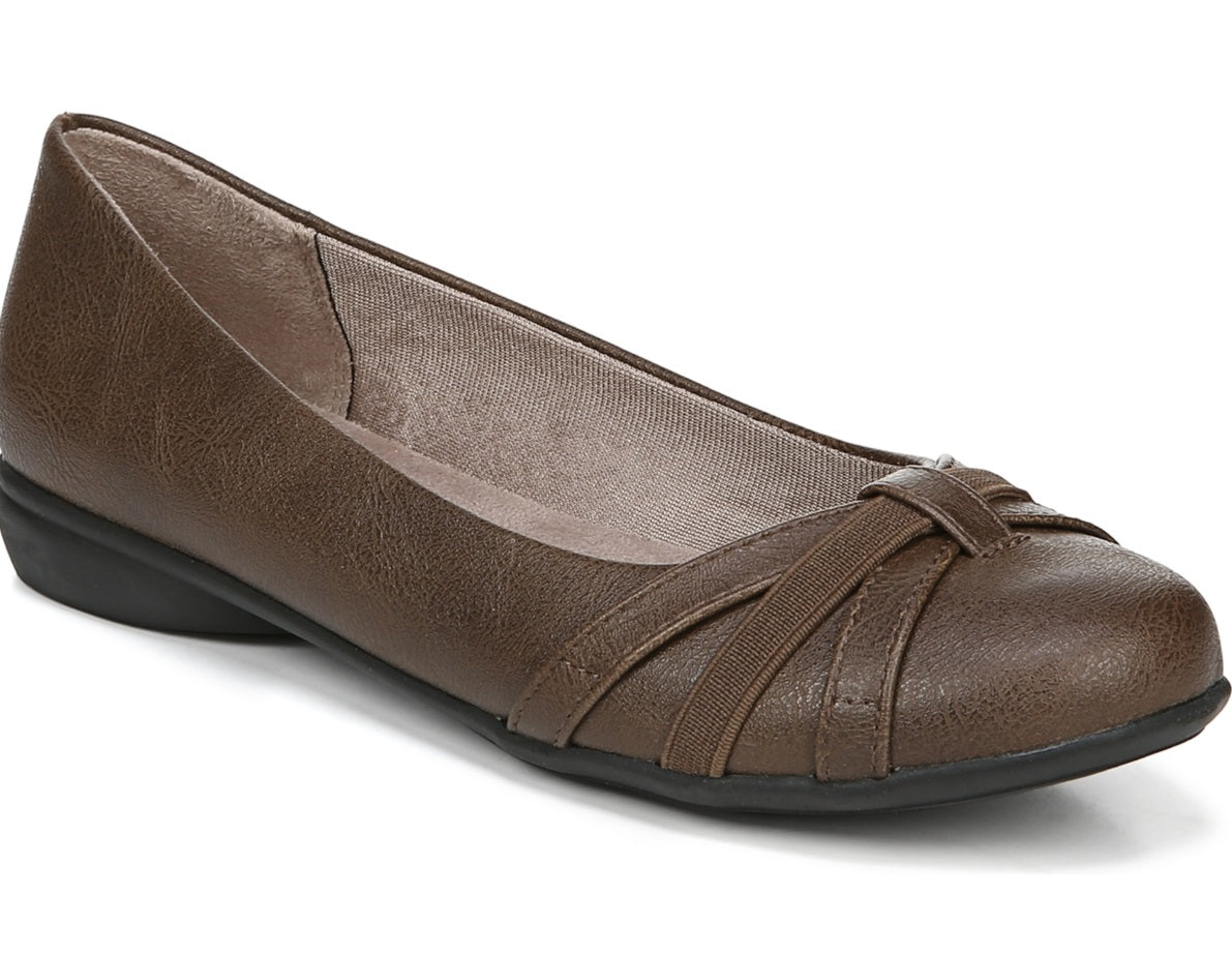 Lifestride Women's Abigail Flats Brown Size 7.5 M