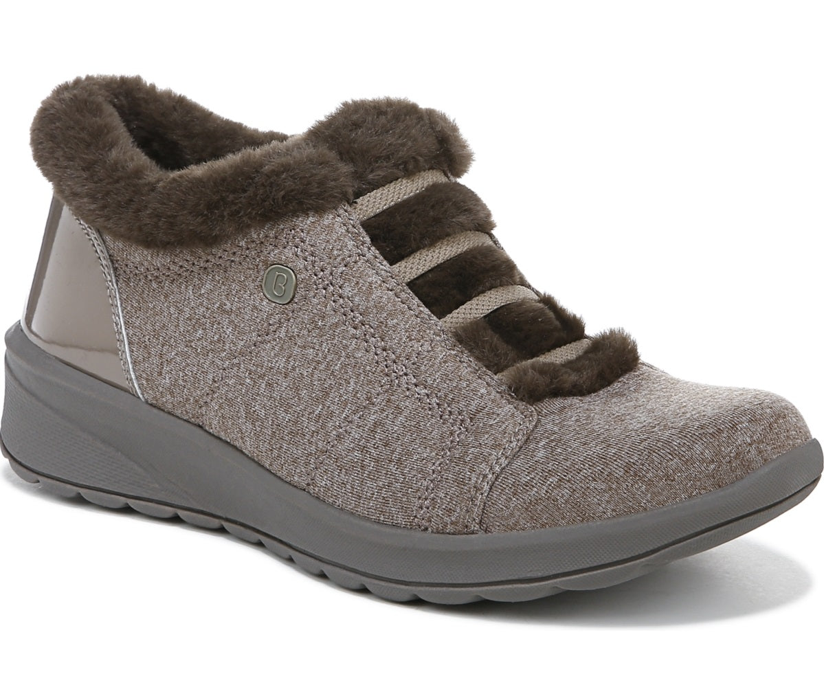 Bzees Women's Golden Faux Fur Lined Bootie Brown Size 6 M