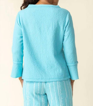 Habitat - Crinkle Flutter Sleeve Pullover Top