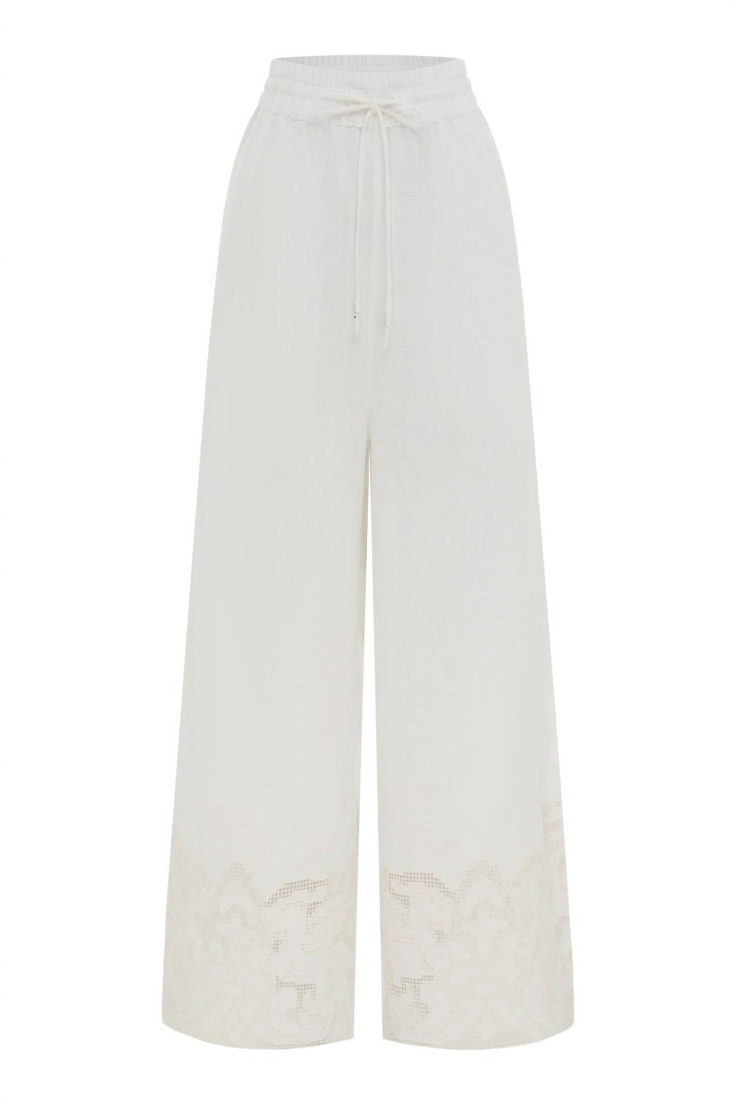 Alemais - Pegasus Embroidered Pull-on Pants