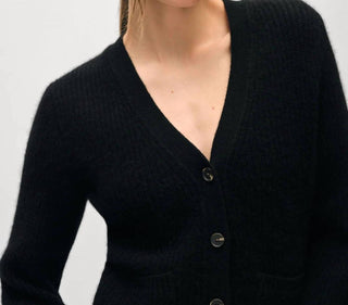 White + Warren - Cashmere Fluted Sleeve Cardigan