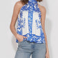 Adelyn Rae - Logan Print Halter Top