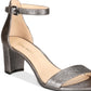 Nine West Women's Pruce Ankle Strap Sandal Gray Size 7.5 M