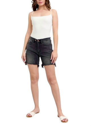 Judy Blue - Cut Off 2 Button Dad Shorts
