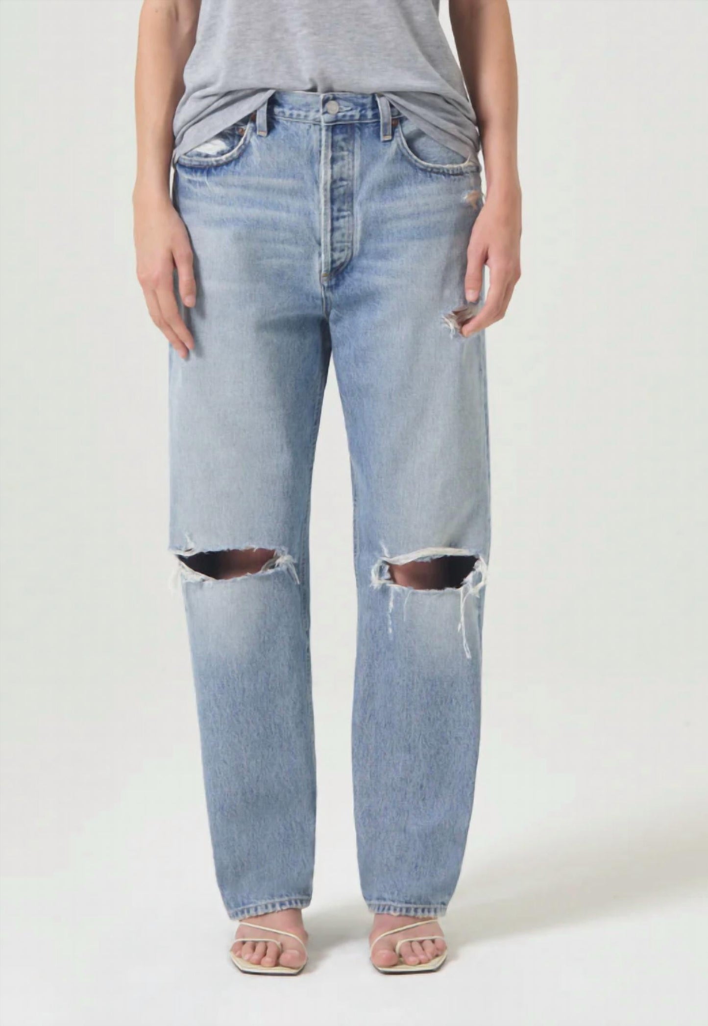 Agolde - Mid Rise Straight Jean