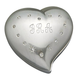Creative Gifts International - Free Form Heart Shaped Box With Crystals