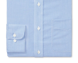 Ralph Lauren Men's Classic Regular Fit Non Iron Stretch Striped Dress Shirt Size 16.5