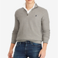 Polo Ralph Lauren Men's Cotton Half Zip Classic Fit Sweater Gray Size Small