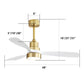 Indoor Ceiling Fan with Dimmable LED Light, 6-Speed Remote, Reversible Blades