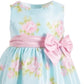 Good Lad Toddler Girl's Floral Shantung Dress Blue Size 4