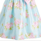 Good Lad Toddler Girl's Floral Shantung Dress Blue Size 4