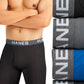 Hanes Men's Ultimate Comfortflex Fit 4 Pk Moisture Wicking Stretch Boxer Briefs Black Size Medium