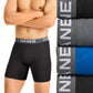 Hanes Men's Ultimate Comfortflex Fit 4 Pk Moisture Wicking Stretch Boxer Briefs Black Size Medium