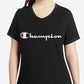 Champion Women's Logo T-Shirt Black Size 4X