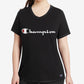 Champion Women's Logo T-Shirt Black Size 4X