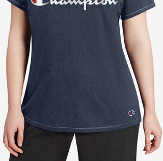 Champion Women's Logo T-Shirt Blue Size 1X
