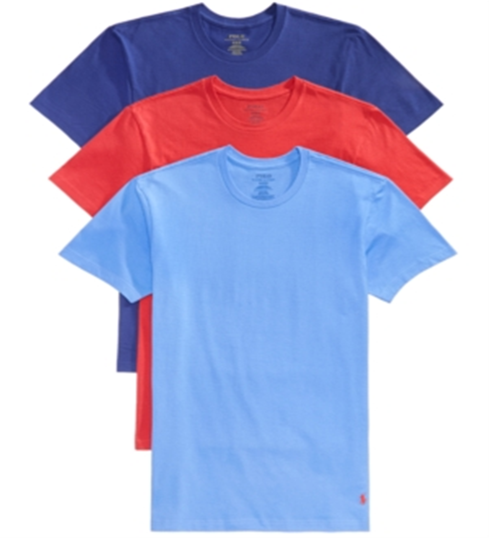 Ralph Lauren Men's Classic Fit 3 Pack T-Shirts Red Size X-Large