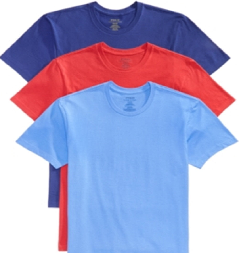 Ralph Lauren Men's Classic Fit 3 Pack T-Shirts Red Size X-Large