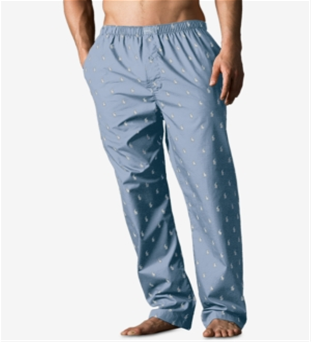 Ralph Lauren Men's Big & Tall Light Weight Pajama Pants Blue Size 12-14