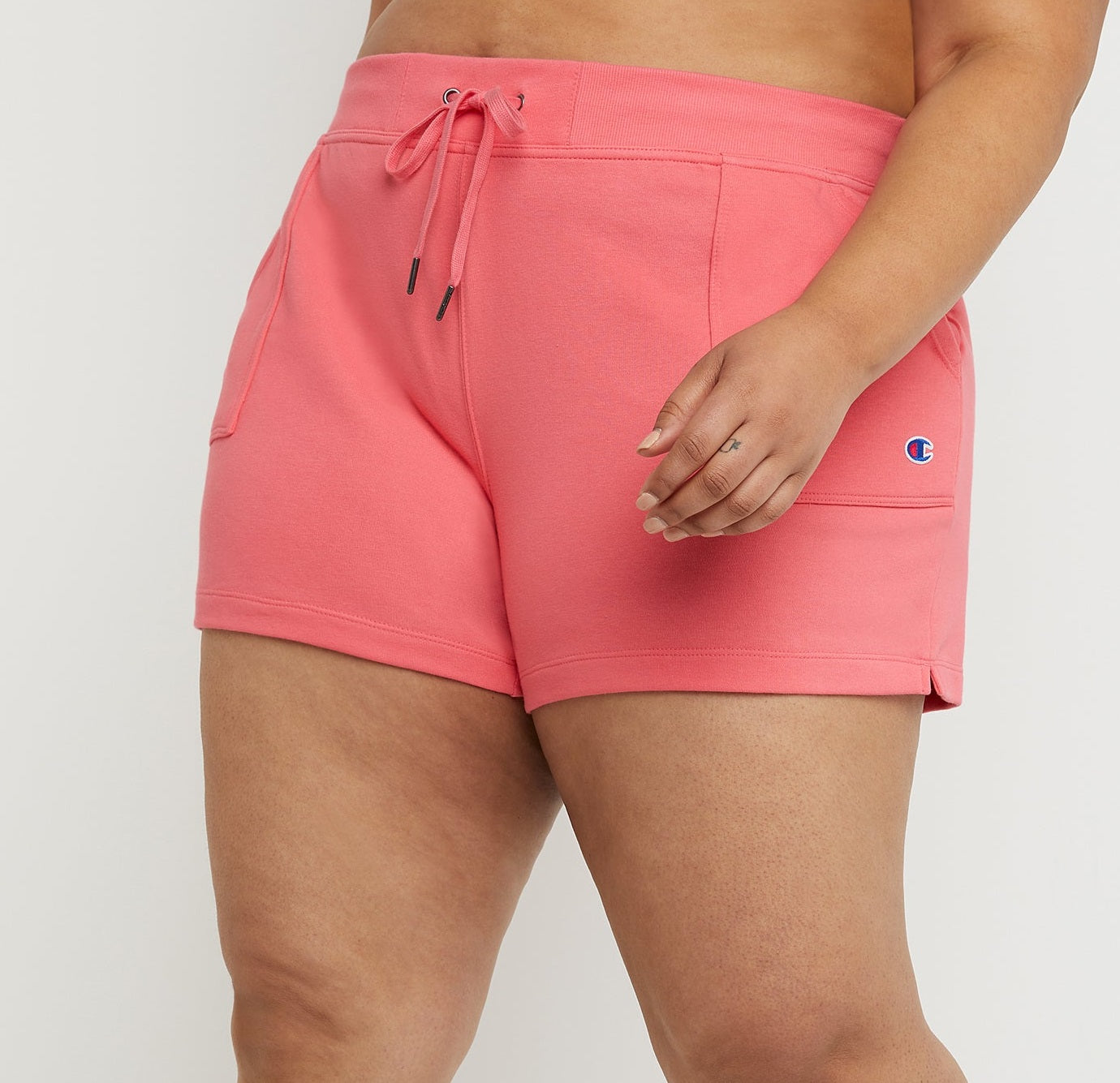 Champion Women's Campus French Terry Shorts Pink Size 4X