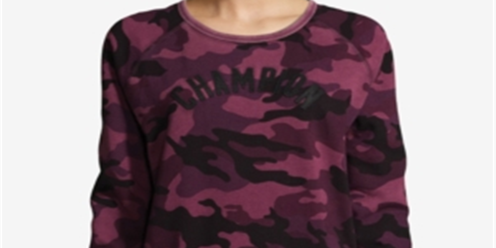 Champion Women's Fitness Activewear Sweatshirt Purple Size Medium