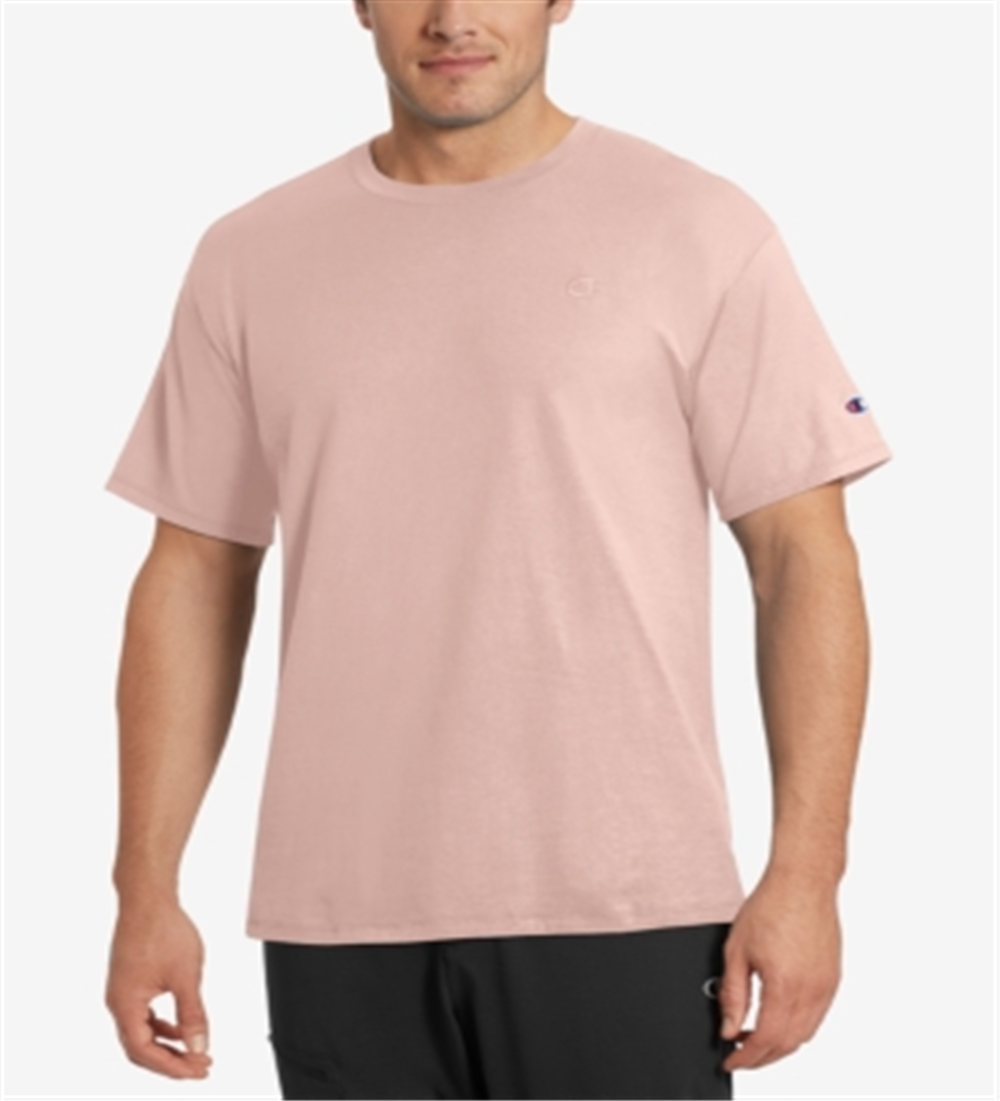 Champion Men's Cotton Jersey T-Shirt Pink Size XX-Large