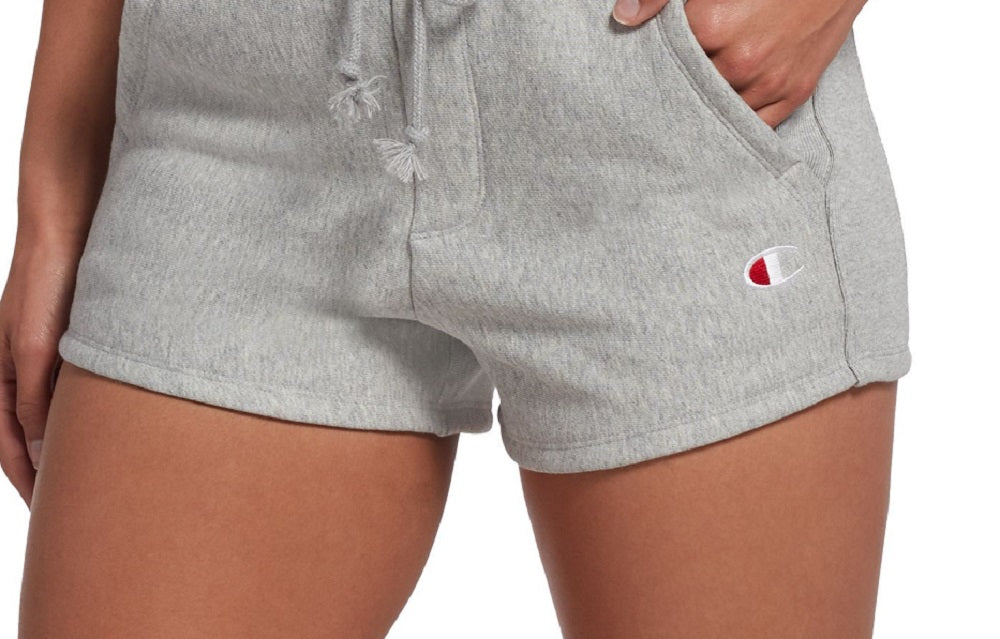 Champion Women's Reverse Weave Shorts Gray Size X-Large