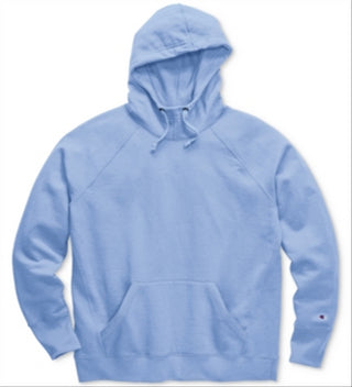 Champion Women's Powerblend Fleece Hoodie Blue Size X-Large