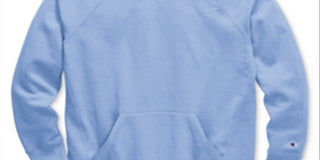 Champion Women's Powerblend Fleece Hoodie Blue Size X-Large