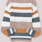Dear Lover - Round Neck Colorblock Knit Sweater