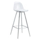 Stylish Upholstered Bar Chairs with Metal Legs