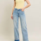 Judy Blue - Release Hem Wide Leg Jeans