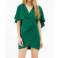 Adelyn Rae - Julia Surplice Cape Mini Dress