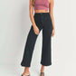 Just Black Denim - High Rise Patch Pocket Wide Leg Jeans