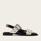 Ganni - Women's Feminine Buckle Ballerina Naplack Sandal