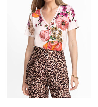 Johnny Was - Janie Favorite Short Sleeve Henley Tee