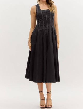 Entro - Square Neck Flare Dress