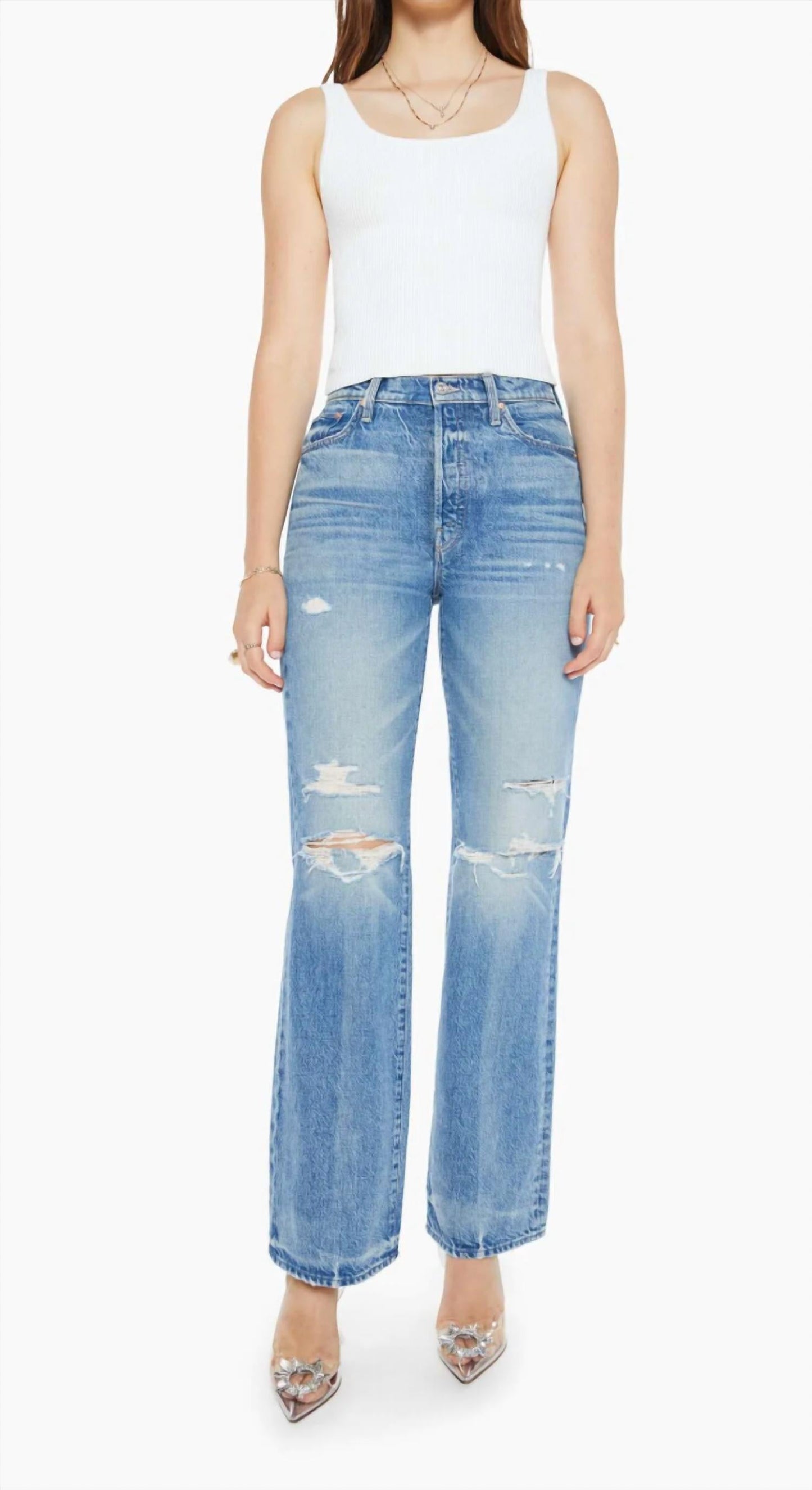 Mother - The Rambler Sneak High-waisted Pants