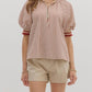 Entro - Women's Brick Stripe Top